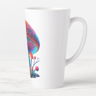 Caneca De Café Latte Rainbow Amanita Muscaria Latte Mug