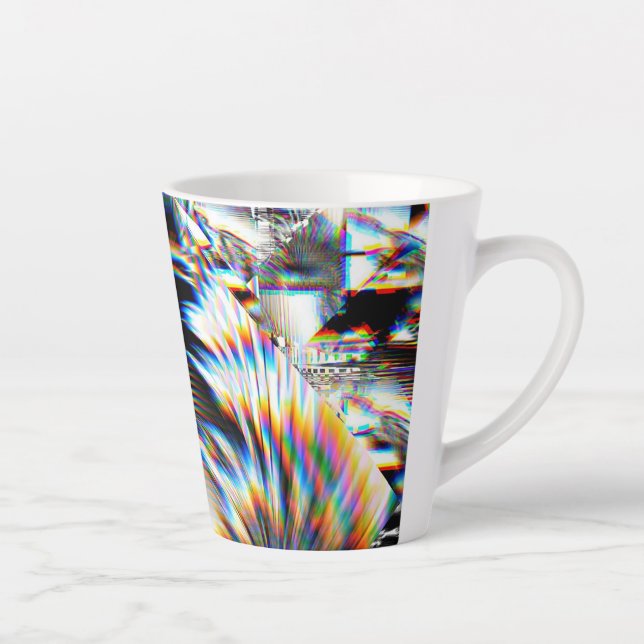 Caneca De Café Latte Rainbow Assault  Latte Mug (Direita)