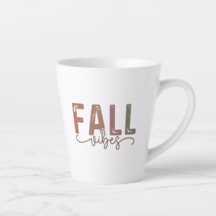 Caneca De Café Latte Rainbow Fall Vibes