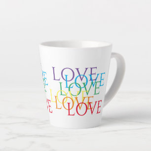 Caneca De Café Latte RAINBOW LOVE Latte Mug