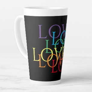 CANECA DE CAFÉ LATTE RAINBOX AMOR II TALTA