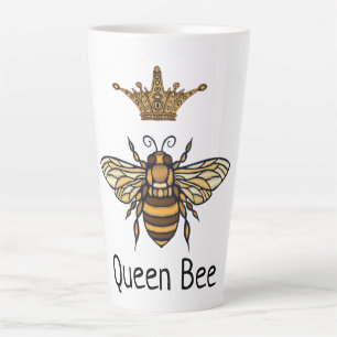 Caneca De Café Latte Rainha Abelha com Rico de Lata