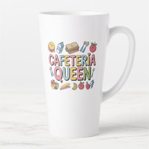 Caneca De Café Latte Rainha da cantina