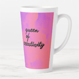 Caneca De Café Latte Rainha da Criatividade
