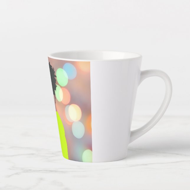 Caneca De Café Latte Rainha Dançante. (Direita)