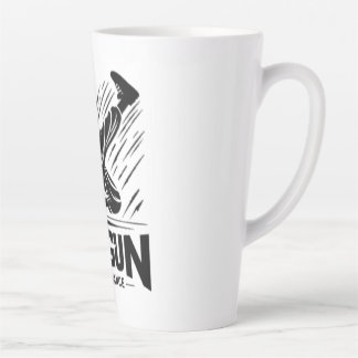 Caneca De Café Latte Raio Raygun, revólver, dança