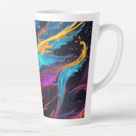 Caneca De Café Latte Raios de Luz