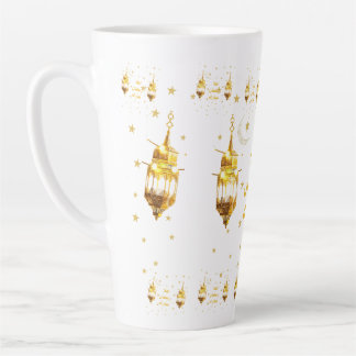 Caneca De Café Latte Ramadan Mubarak
