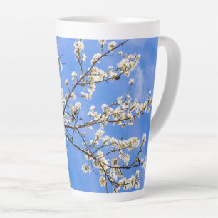 Caneca De Café Latte ramificação de floração