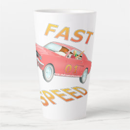 Caneca De Café Latte Rápido e Rápido - Furioso 01