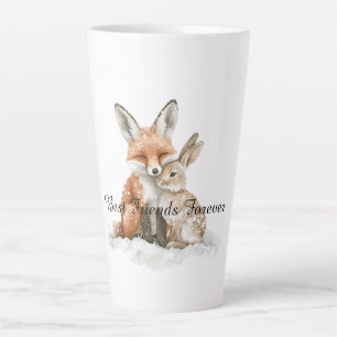 Caneca De Café Latte Raposa Coelho Coelhinho Melhores Amigos Para Sempr