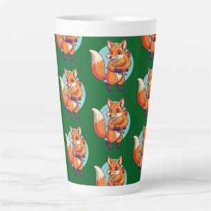 Caneca De Café Latte Raposa vermelha