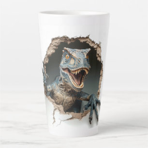 Caneca De Café Latte Raptor Jurássico Velociraptor Dinossauro