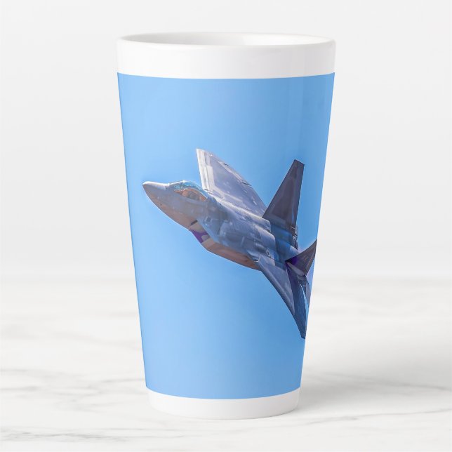 Caneca De Café Latte Raptor Martin F-22A Lockheed (Frente)