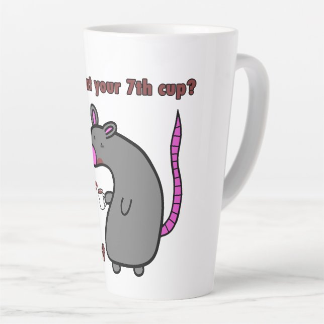 Caneca De Café Latte Rat Coffee Mug (Ângulo direito)