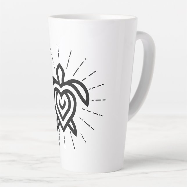 Caneca De Café Latte Rays logotipo lata (Ângulo direito)