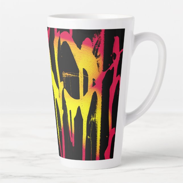 Caneca De Café Latte rebarbas e expurgos e bacanais (Direita)