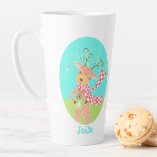 Caneca De Café Latte Rebelde Natal com café Latte Mug
