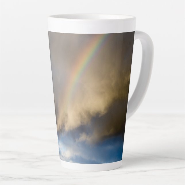 Caneca De Café Latte rebelião do arco-íris (Ângulo direito)