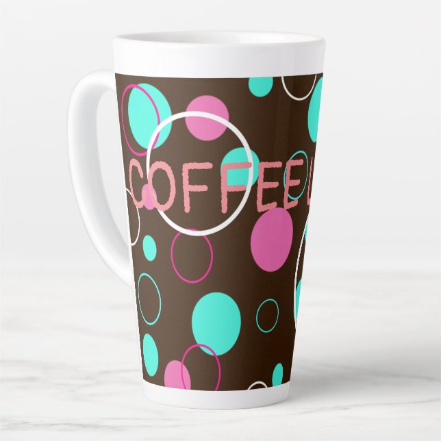 Caneca De Café Latte Recolha bonito de presentes Latte Mug (Ângulo esquerdo)