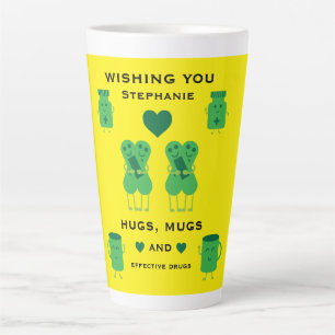Caneca De Café Latte Recuperação Hospitalar Personalizável