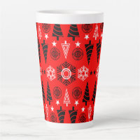 Red And Black Art Nouveau Natal