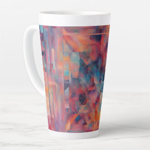 Caneca De Café Latte Red Arty grande