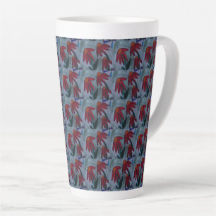 Caneca De Café Latte Red Daisy