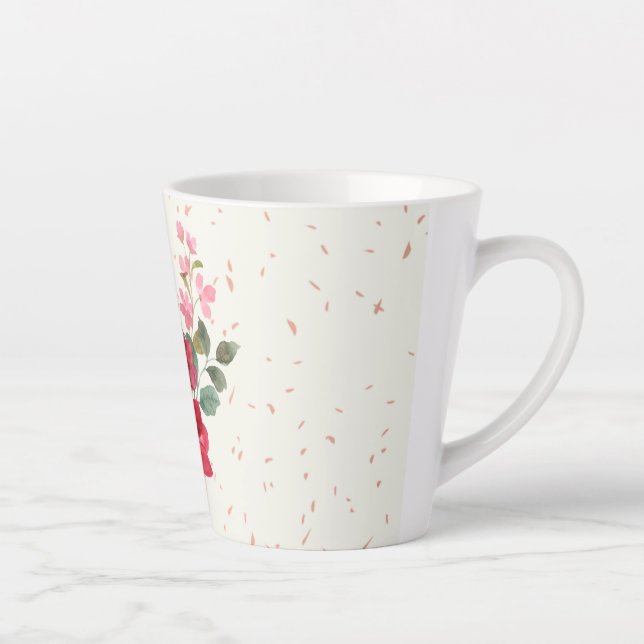 Caneca De Café Latte Red Latte Mug (Direita)