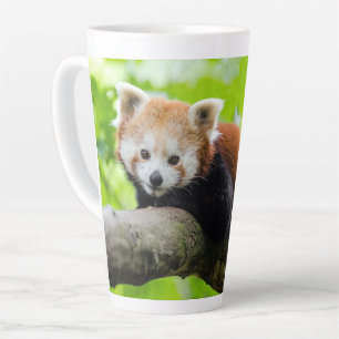 Caneca De Café Latte Red Panda