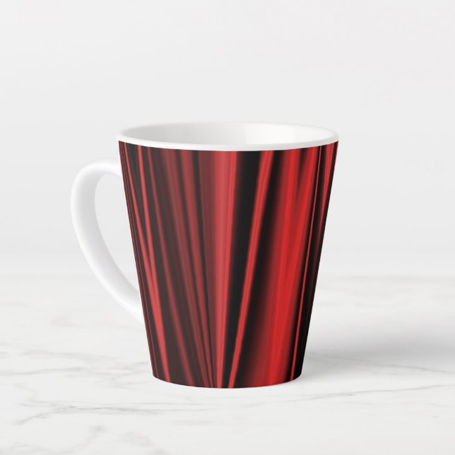Caneca De Café Latte Red Satin - Lata (Ângulo esquerdo)