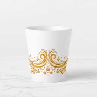 Caneca De Café Latte Redemoinhos Galácticos e Estrelas Celestiais