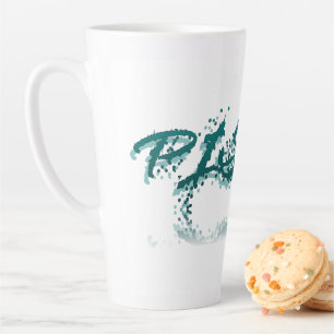 Caneca De Café Latte Reflexão de peixes