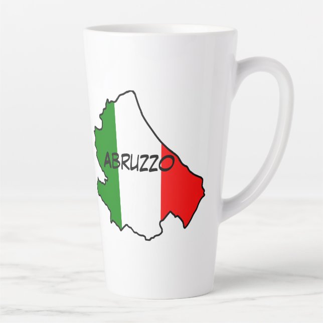 Caneca De Café Latte Região Abruzzo (Direita)
