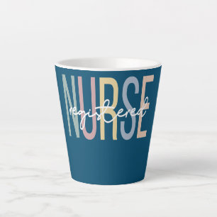 Caneca De Café Latte Registered Nurse Boho Registered Nursing