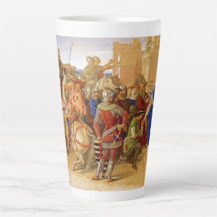 Caneca De Café Latte Rei Arthur e Cavaleiros da Mesa redonda