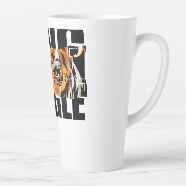 Caneca De Café Latte Rei da Selva (Direita)
