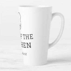 Caneca De Café Latte Rei do cozinhar do cozinheiro da cozinha adiciona 