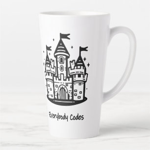 Caneca De Café Latte Reino da Algorithmia Latte Mug