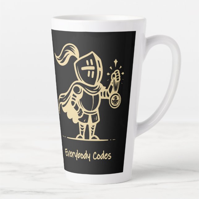 Caneca De Café Latte Reino da Algorithmia Latte Mug (Direita)