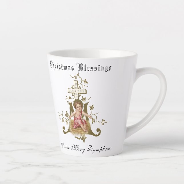 Caneca De Café Latte Religião Católico Cérebro Jesus Natal (Direita)