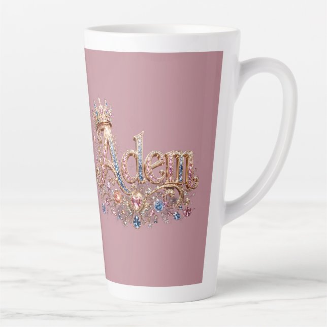 Caneca De Café Latte Relógio de Parede Decorativo Adam Coroa (Direita)