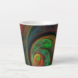 Caneca De Café Latte Renascimento da Abstrato Art