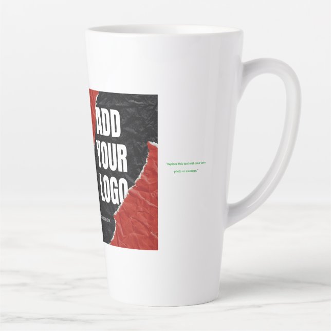 Caneca De Café Latte Replace this text with your own photo or message (Direita)