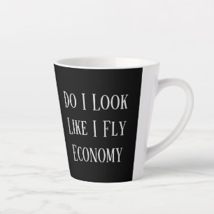 Caneca De Café Latte Reserva de Passagem Aérea de Avião Piloto Texto de