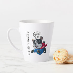 Caneca De Café Latte Resgatado é minha raça favorita Caneca Latte