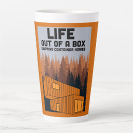 Caneca De Café Latte Residência do Contentor de Entrega