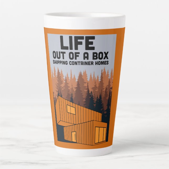 Caneca De Café Latte Residência do Contentor de Entrega (Frente)