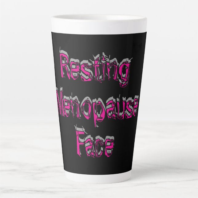 Caneca De Café Latte  Resting Menopause  (Frente)