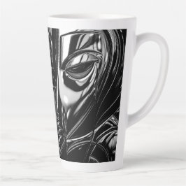 Caneca De Café Latte Retrato de Metal à Meia-Noite